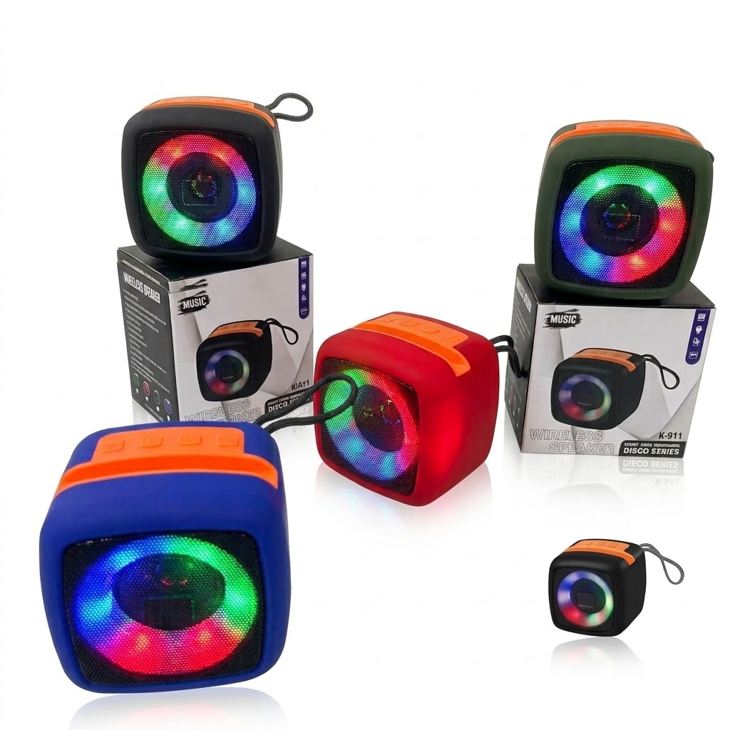 X911 Wireless Bluetooth Speaker – Heavy Bass, LED, Portable